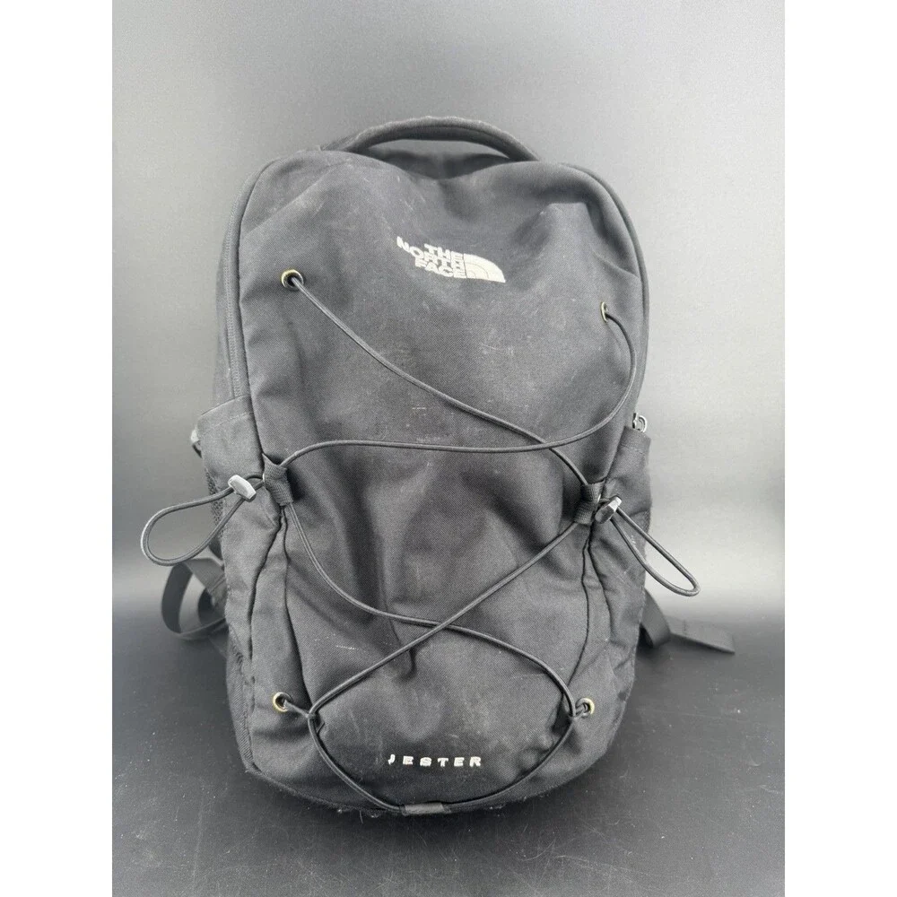 The North Face Jester Backpack Black FlexVent Laptop Daypack School Travel